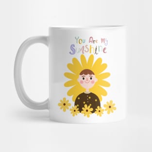 You are my sunshine sunflower girl Mug